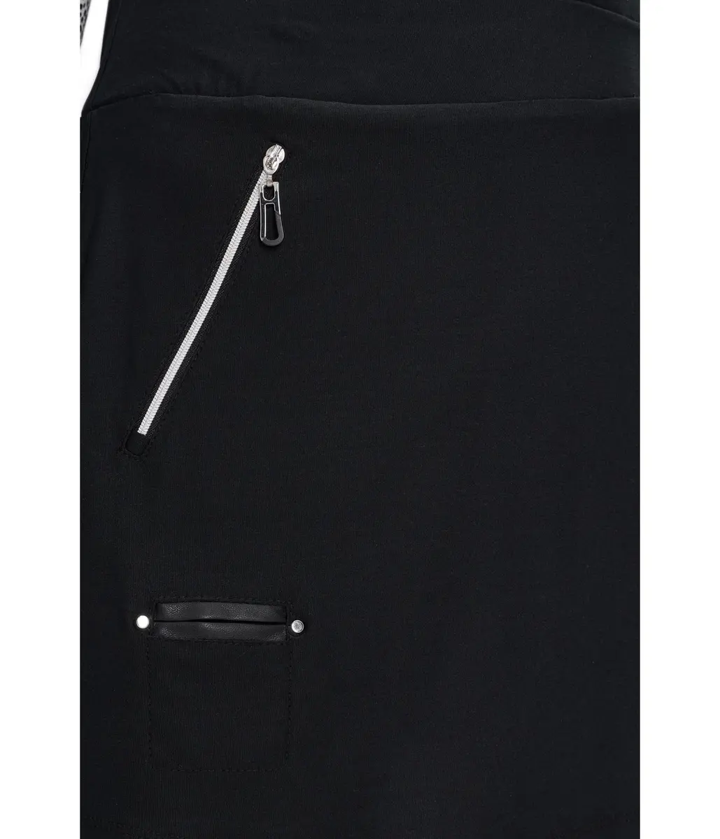 Jamie Sadock Women's 16" Skort with Built in Shorts | Tummy Tuck, Black, Large - view 5