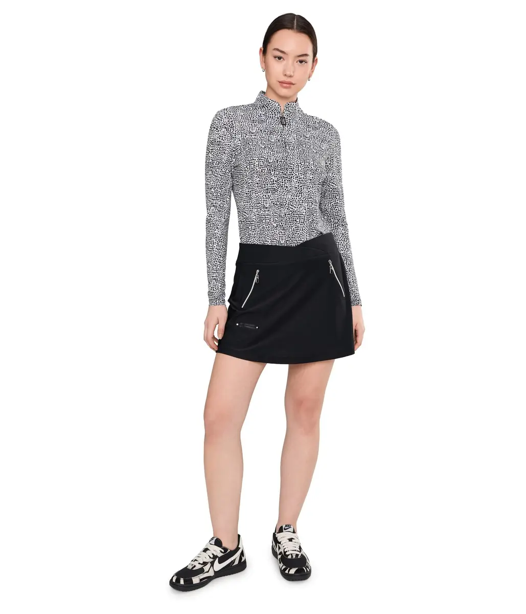 Jamie Sadock Women's 16" Skort with Built in Shorts | Tummy Tuck, Black, Large - view 2