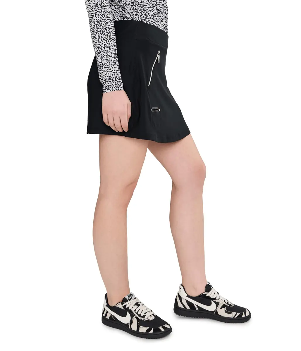 Jamie Sadock Women's 16" Skort with Built in Shorts | Tummy Tuck, Black, Large - view 3