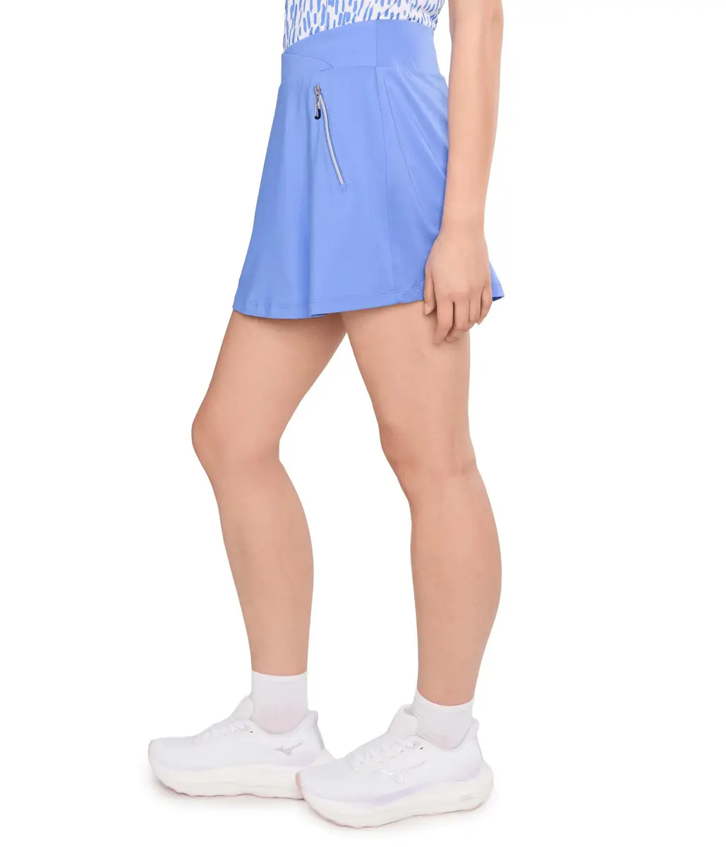 Jamie Sadock Women's 16" Skort with Built in Shorts Tummy Tuck Purple X-Small | Mid Rise, Polyester, Casual Fit - view 3