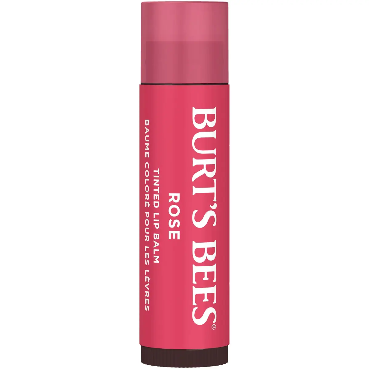 Burt's Bees Tinted Lip Balm Rose 2.4oz (68g) | Natural Color Infused with Shea Butter - view 2