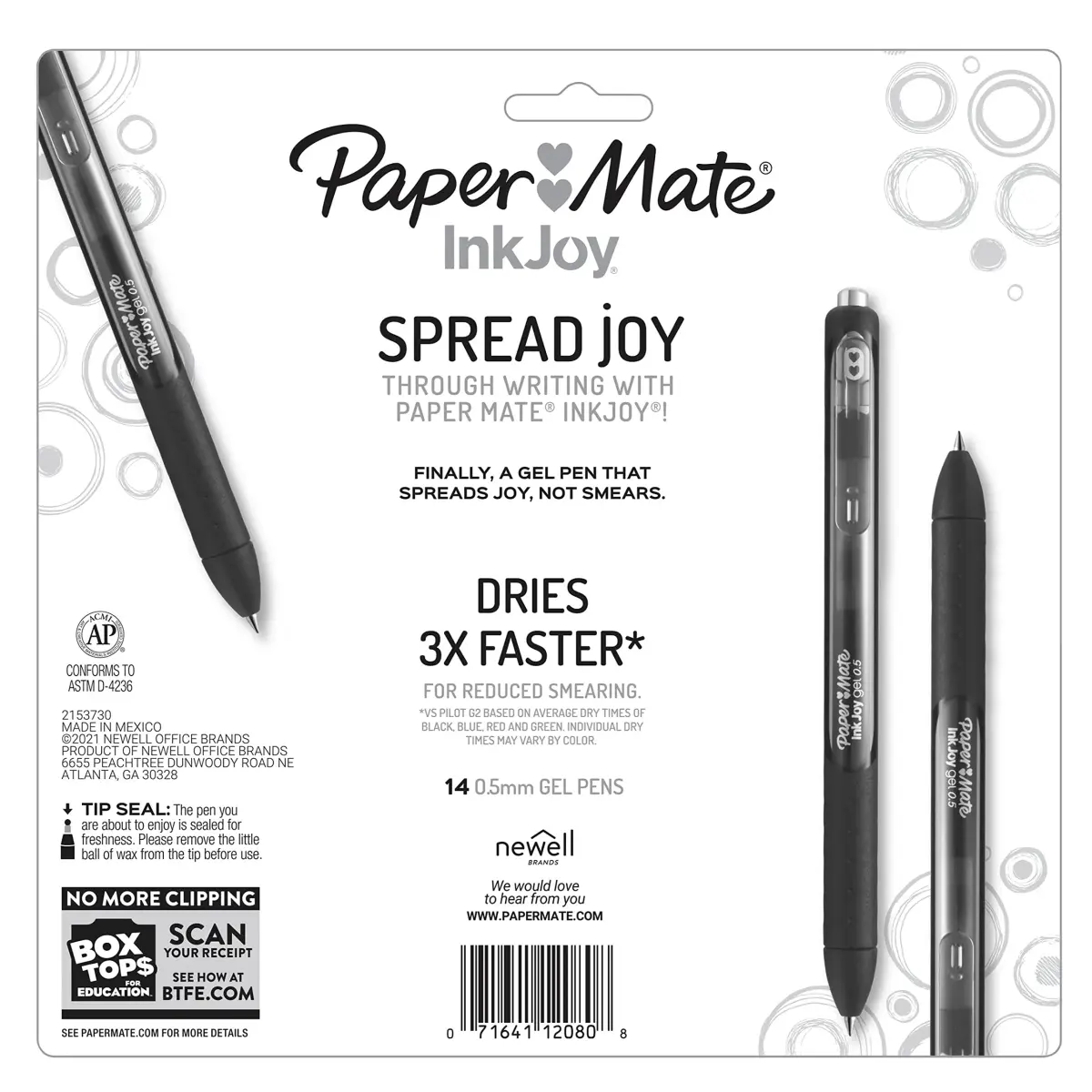 Paper Mate InkJoy Gel Pens, Assorted Colors, 0.5mm Fine Point, 168 Count | Smooth Writing Gel Pens for Students & Professionals - view 7