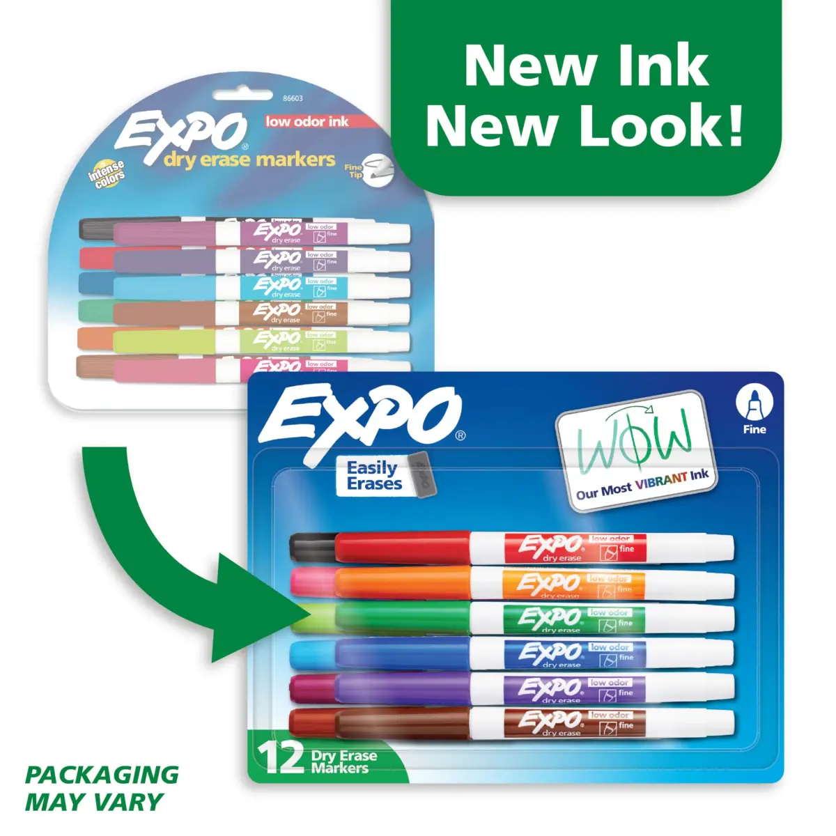 EXPO Low Odor Dry Erase Markers, Fine Tip, Assorted Colors, 96 Count | Bulk Pack Marking Pens for Classrooms & Offices - view 2