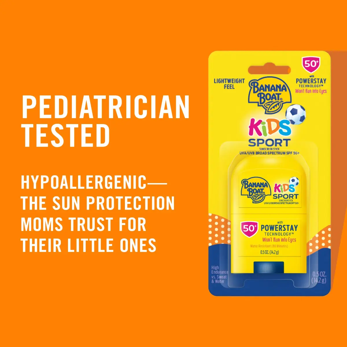 Banana Boat Sport Kids Sunscreen Stick SPF 50, 156g (5.5 oz) | Tear-Free, Water-Resistant Sunblock for Sensitive Skin - view 3