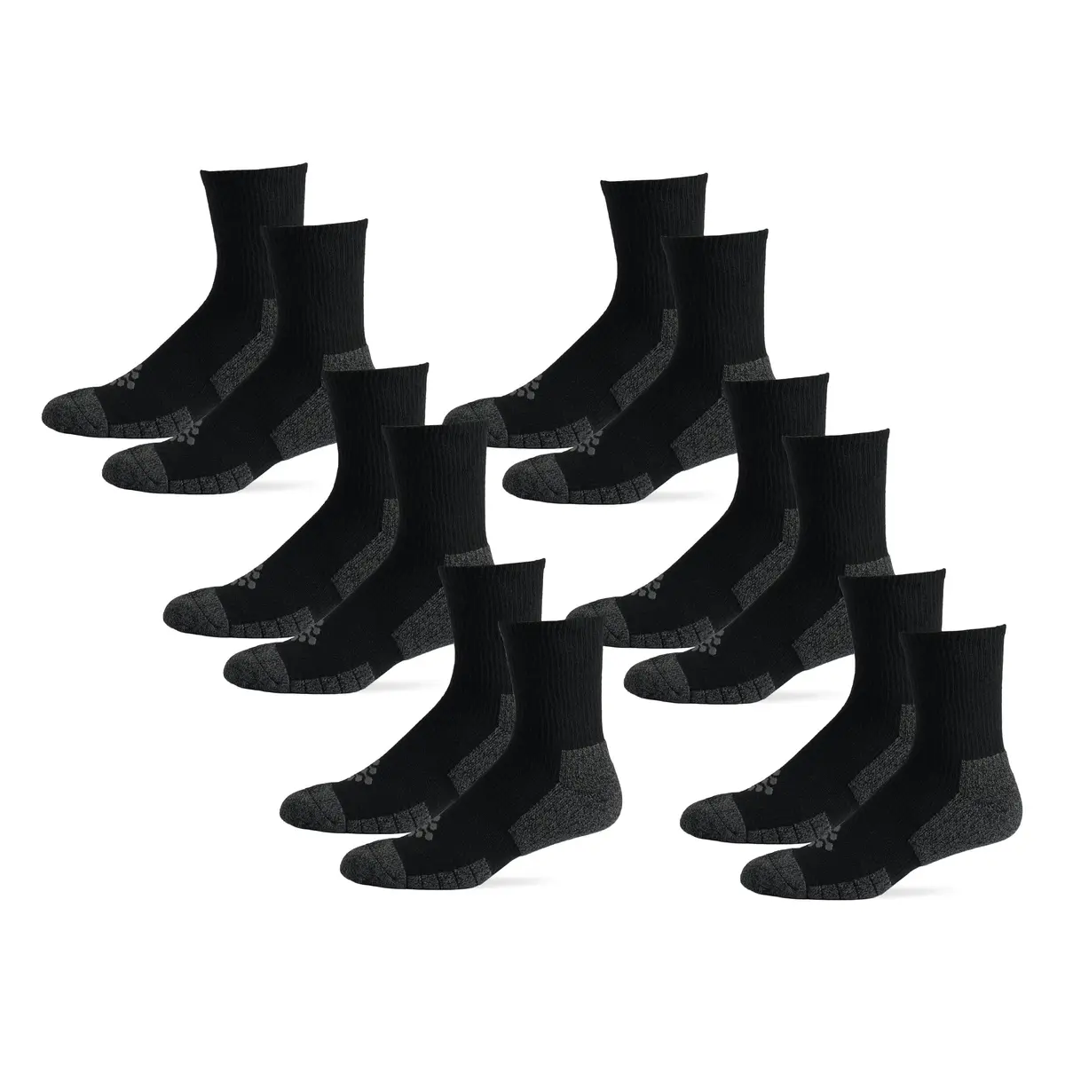 Grandview Hosiery LLC Flow Cushion High Impact Mid-Crew Socks 10-14.5 | Maximum Impact Comfort & Support - main product image