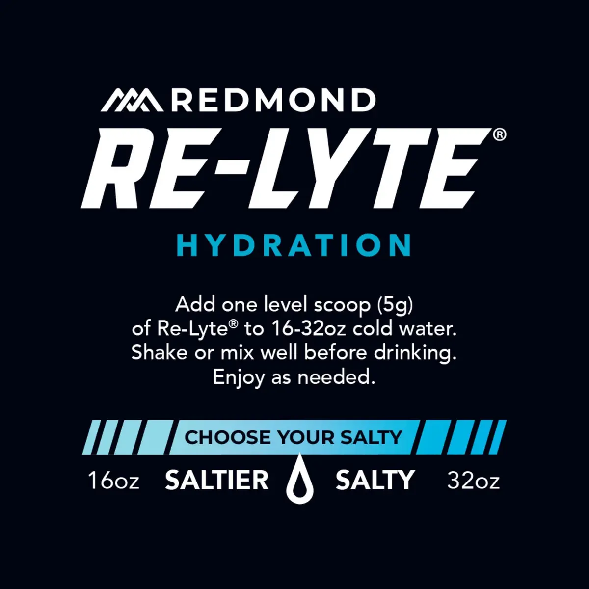 REDMOND Re-Lyte Sugar Free Electrolyte Powder Drink Mix (Unflavored) | Hydrates Naturally, Supports Muscle & Cell Function - view 8