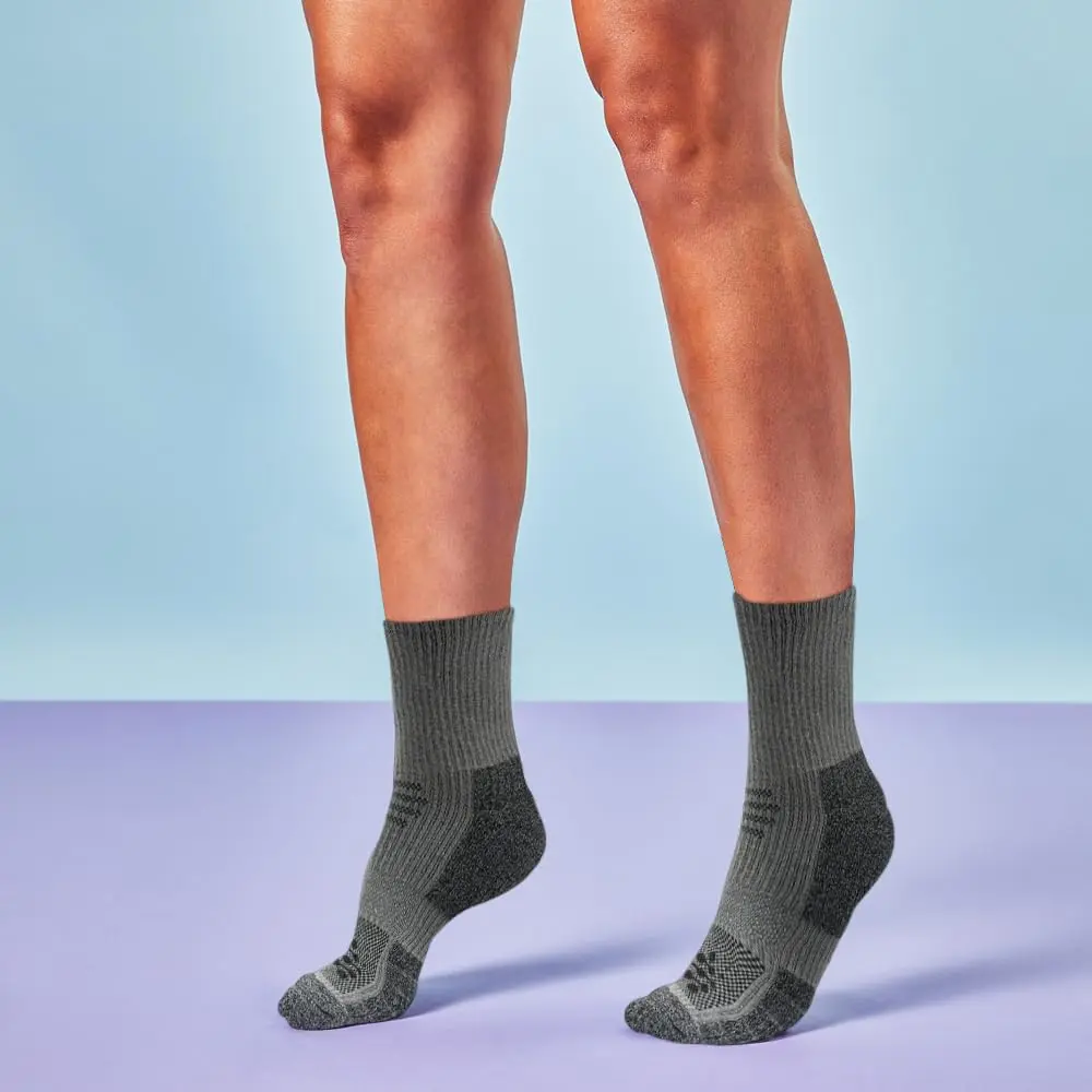 Grandview Hosiery LLC Flow Cushion High Impact Mid-Crew Socks 10-14.5 | Impact-Absorbing Athletic Socks for Men - view 3