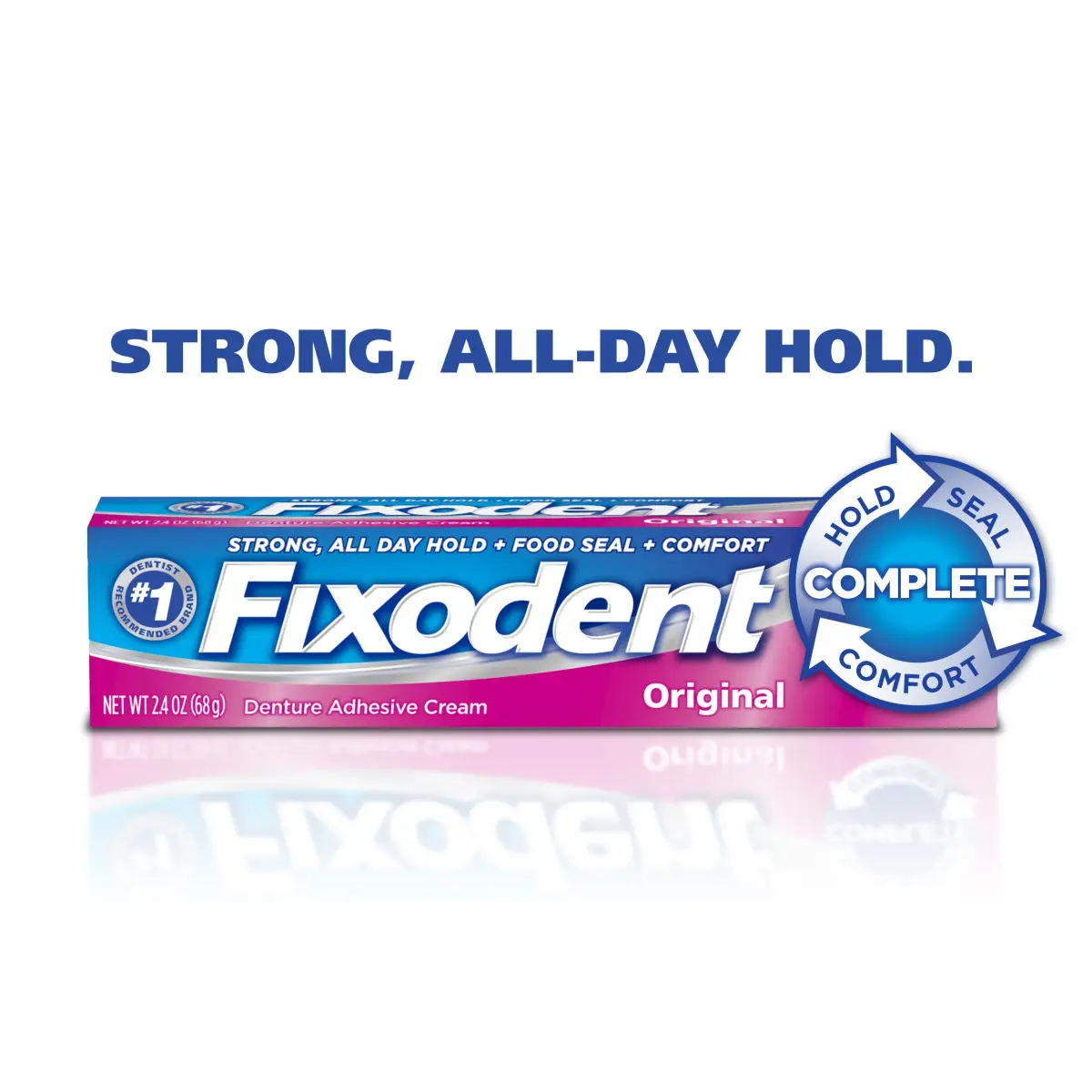Fixodent Complete Original Denture Adhesive Cream 2.4 oz (71ml) | #1 Dentist Recommended - view 8