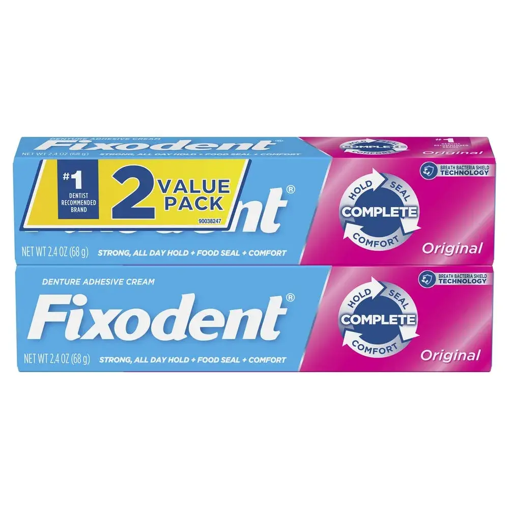 Fixodent Complete Original Denture Adhesive Cream 2.4 oz (71ml) | #1 Dentist Recommended - view 2