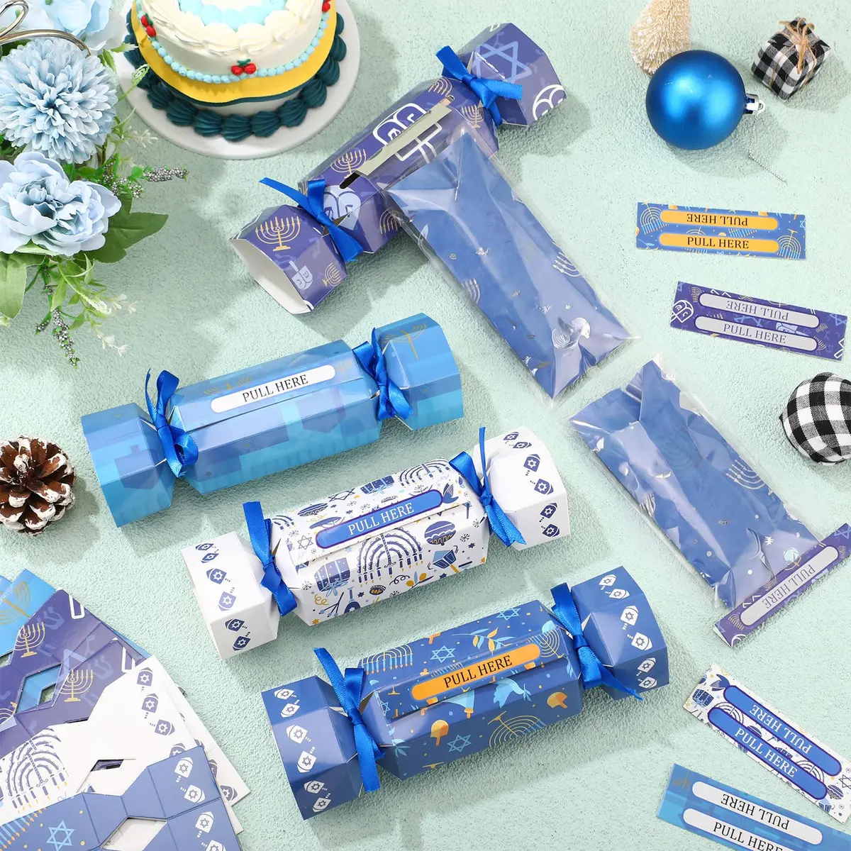 VioraWhite Hanukkah Money Pull Box Set | Festive Gift Boxes for Holiday Celebrations (70-120 chars) - view 4