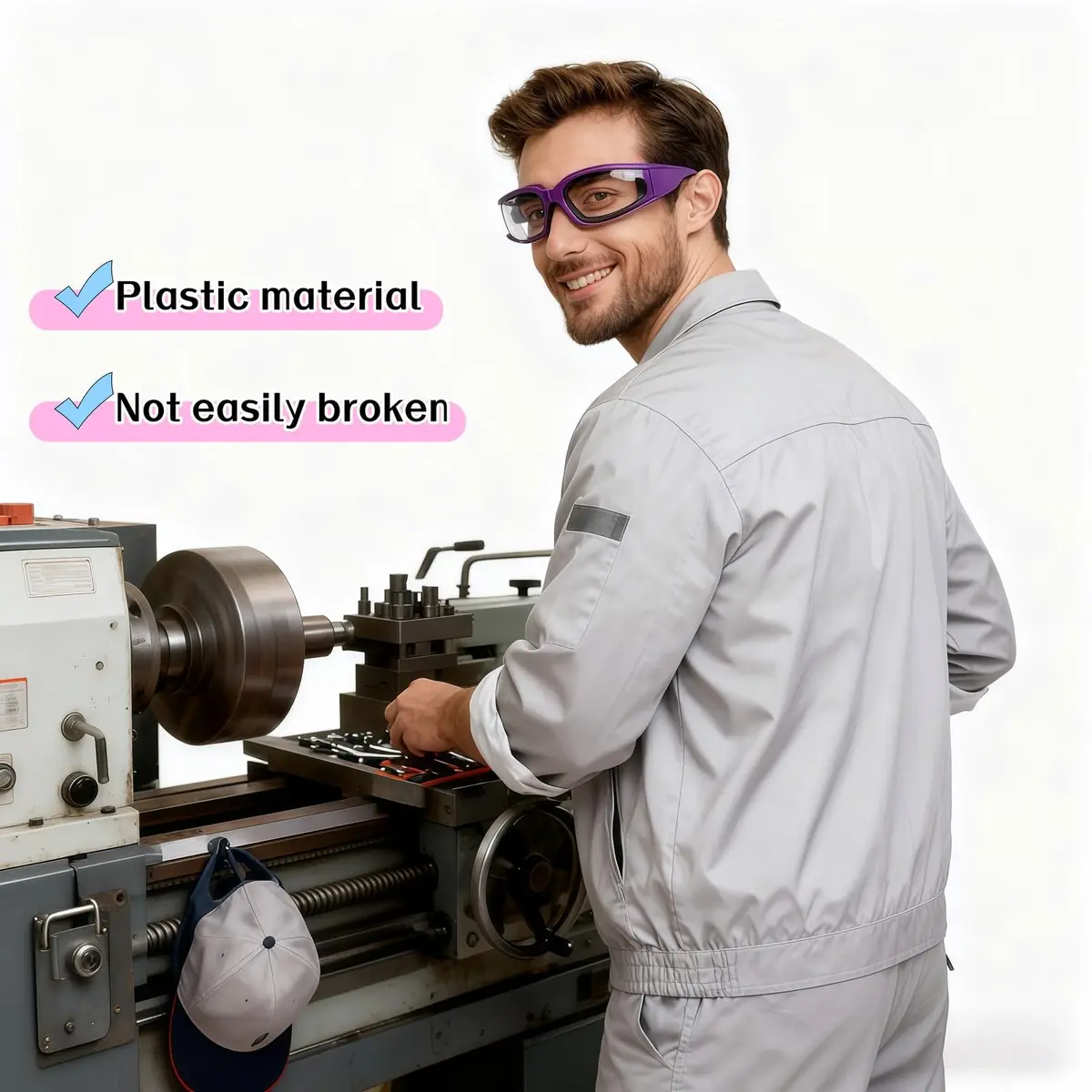 RyanDesign Tear-Free Onion Goggles, Anti Fog Kitchen Safety Glasses for Cutting Onions & Peppers - Windproof, Dustproof Protective Eyewear with Ultra-Light Frame for Cooking, Grilling(Purple) - view 7