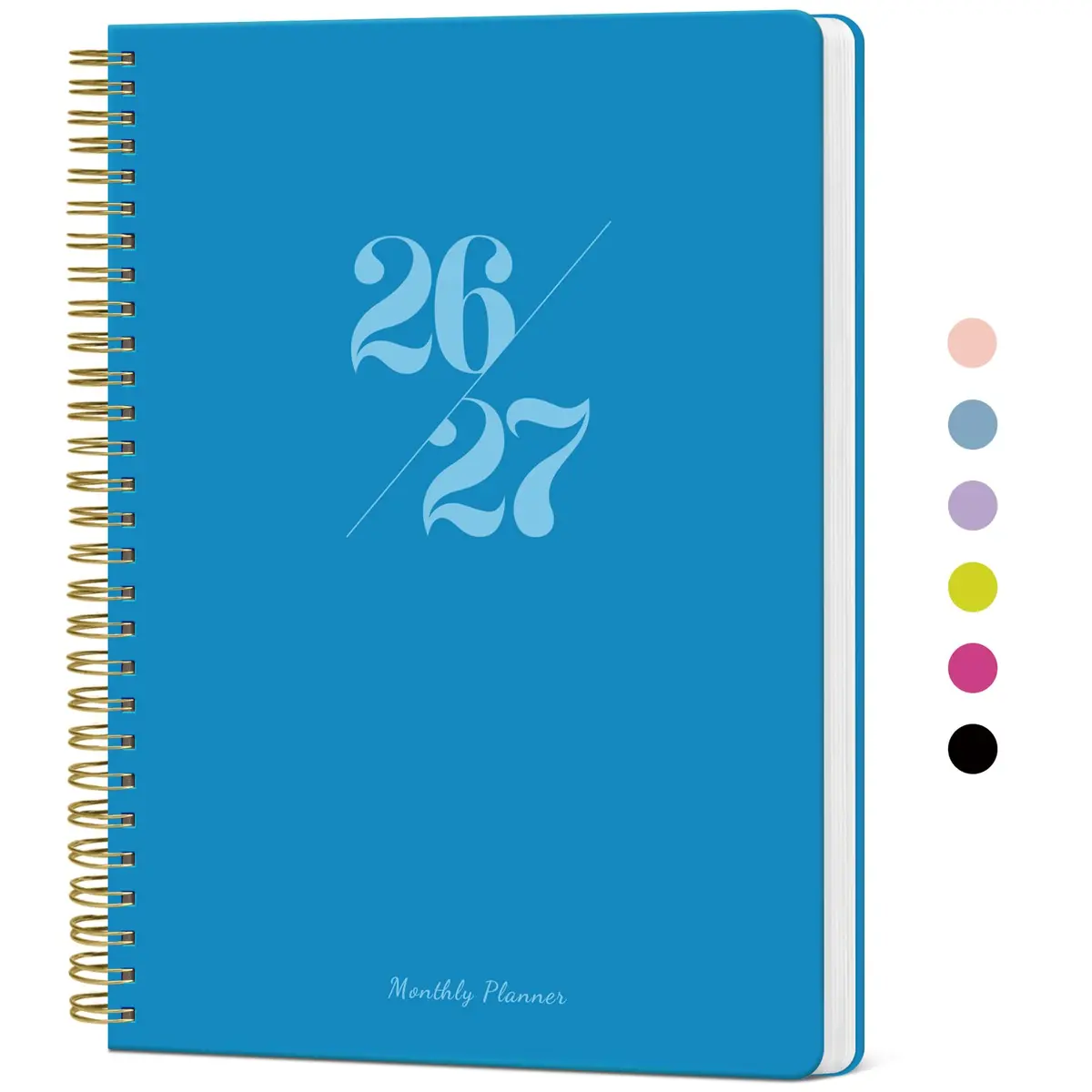 Taja Monthly Planner 2026-2027 7x10 inches | 18 Months Calendar, Jul 2026-Dec 2027, Azure Blue - main product image