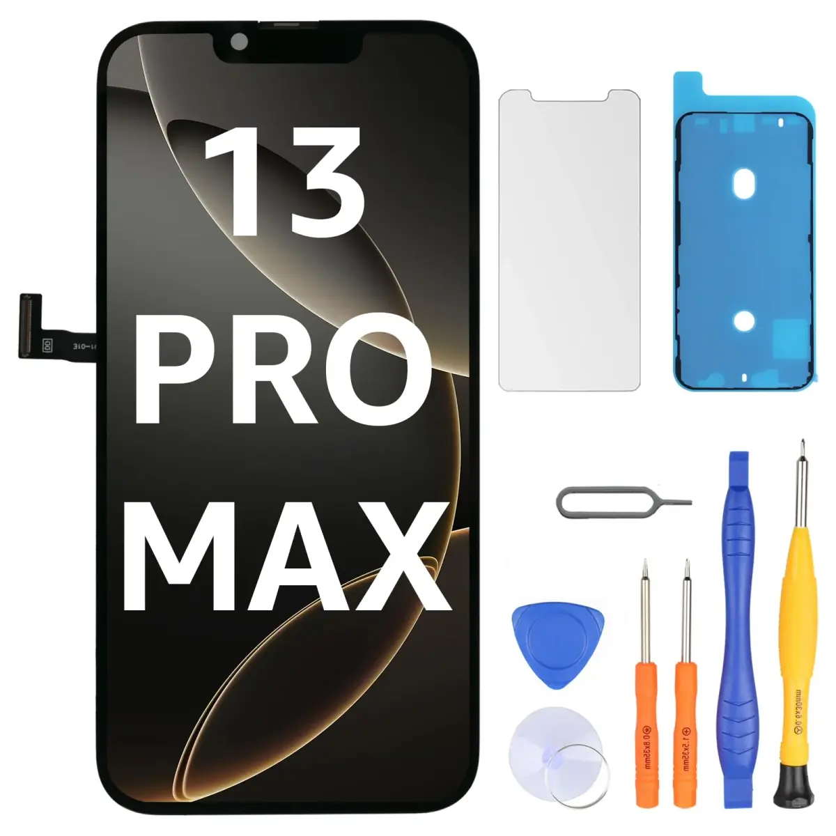 LL TRADER 6.7" iPhone 13 Pro Max Screen Replacement FHD LCD Display with Repair Kit - main product image