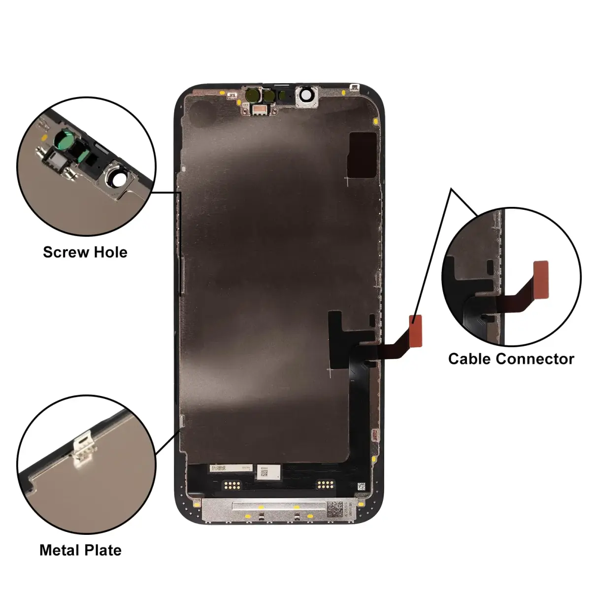 LL TRADER iPhone 14 Screen Replacement 6.1" FHD LCD Display with Repair Kit - view 3