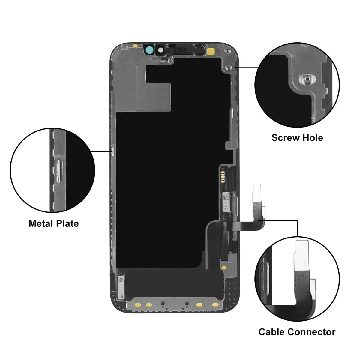 LL TRADER Screen Replacement for iPhone 12/12 Pro 6.1" FHD with Repair Kits | FHD Display Assembly - view 5