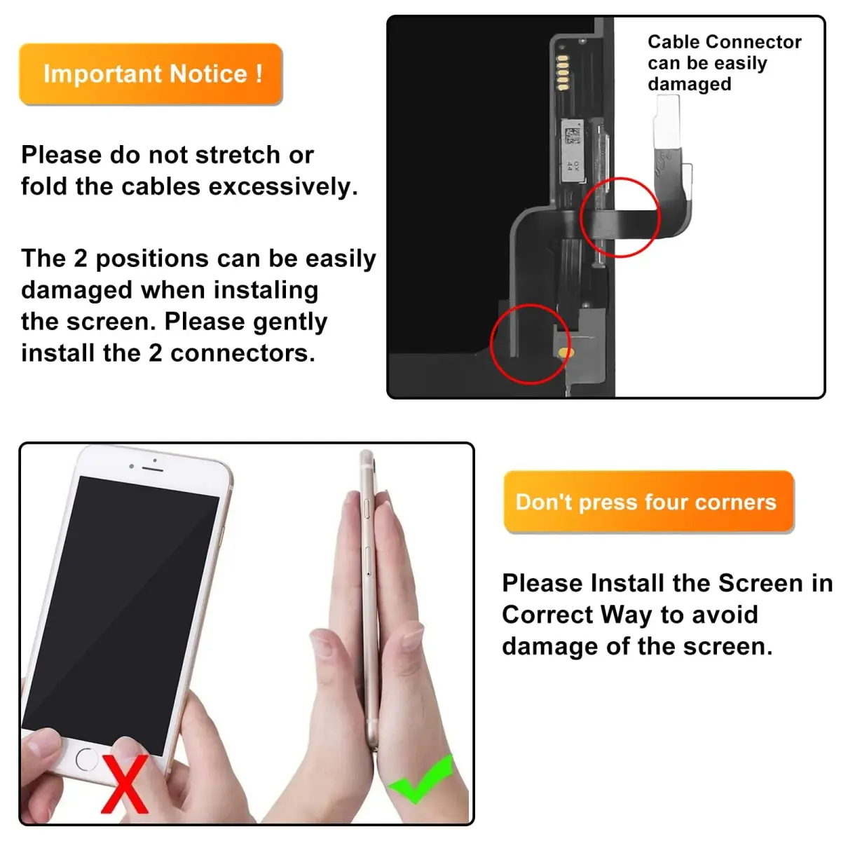 LL TRADER Screen Replacement for iPhone 12/12 Pro 6.1" FHD with Repair Kits | FHD Display Assembly - view 6