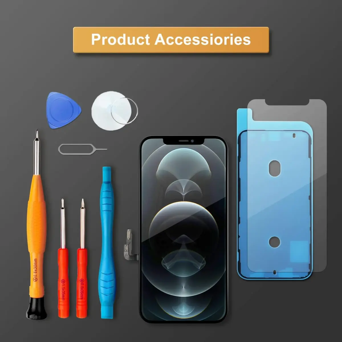 LL TRADER Screen Replacement for iPhone 12/12 Pro 6.1" FHD with Repair Kits | FHD Display Assembly - view 7