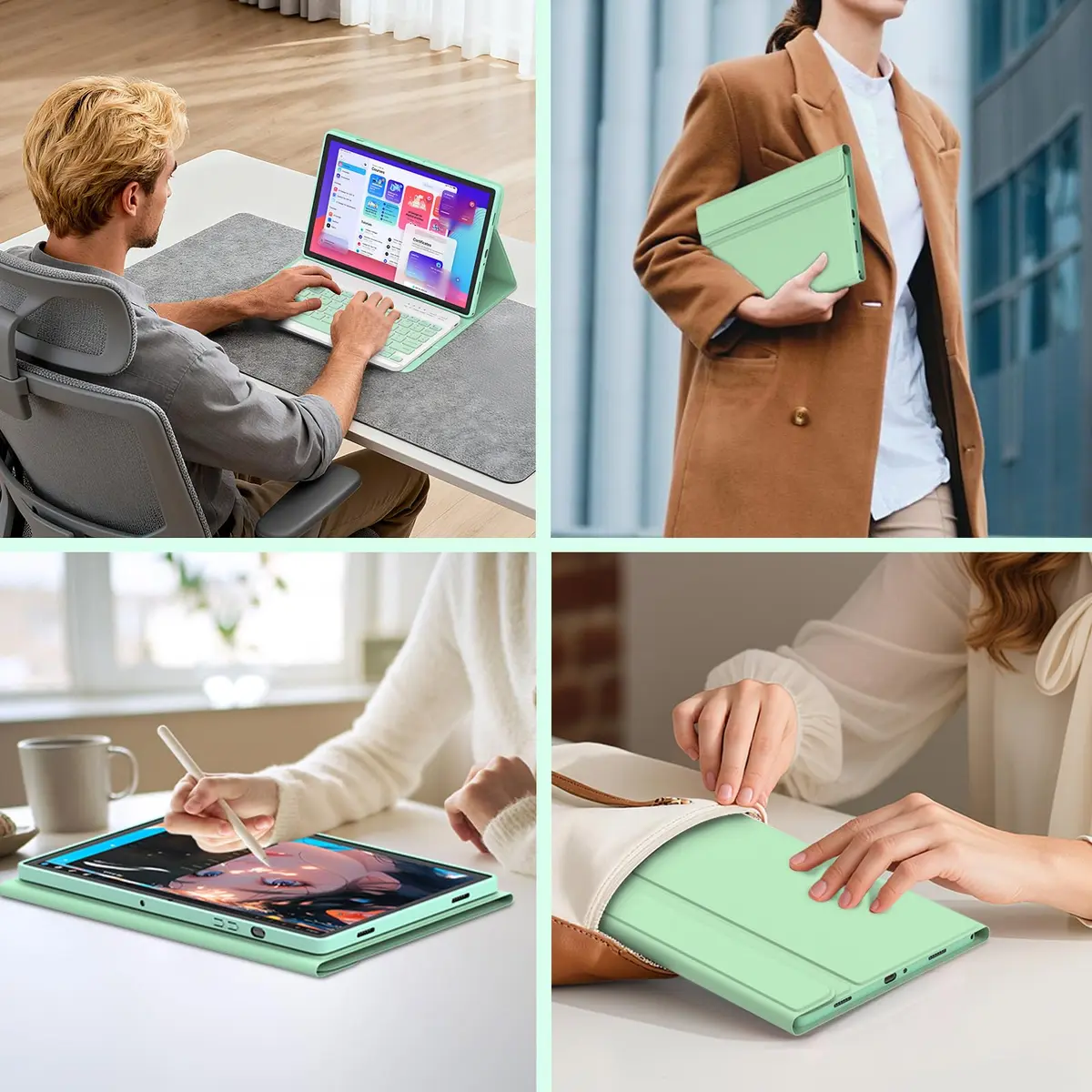 MMK Keyboard Case for Samsung Galaxy Tab A9+ 11 Inch | Detachable Bluetooth Keyboard, Long Battery Life, All-Around TPU Protection - view 7