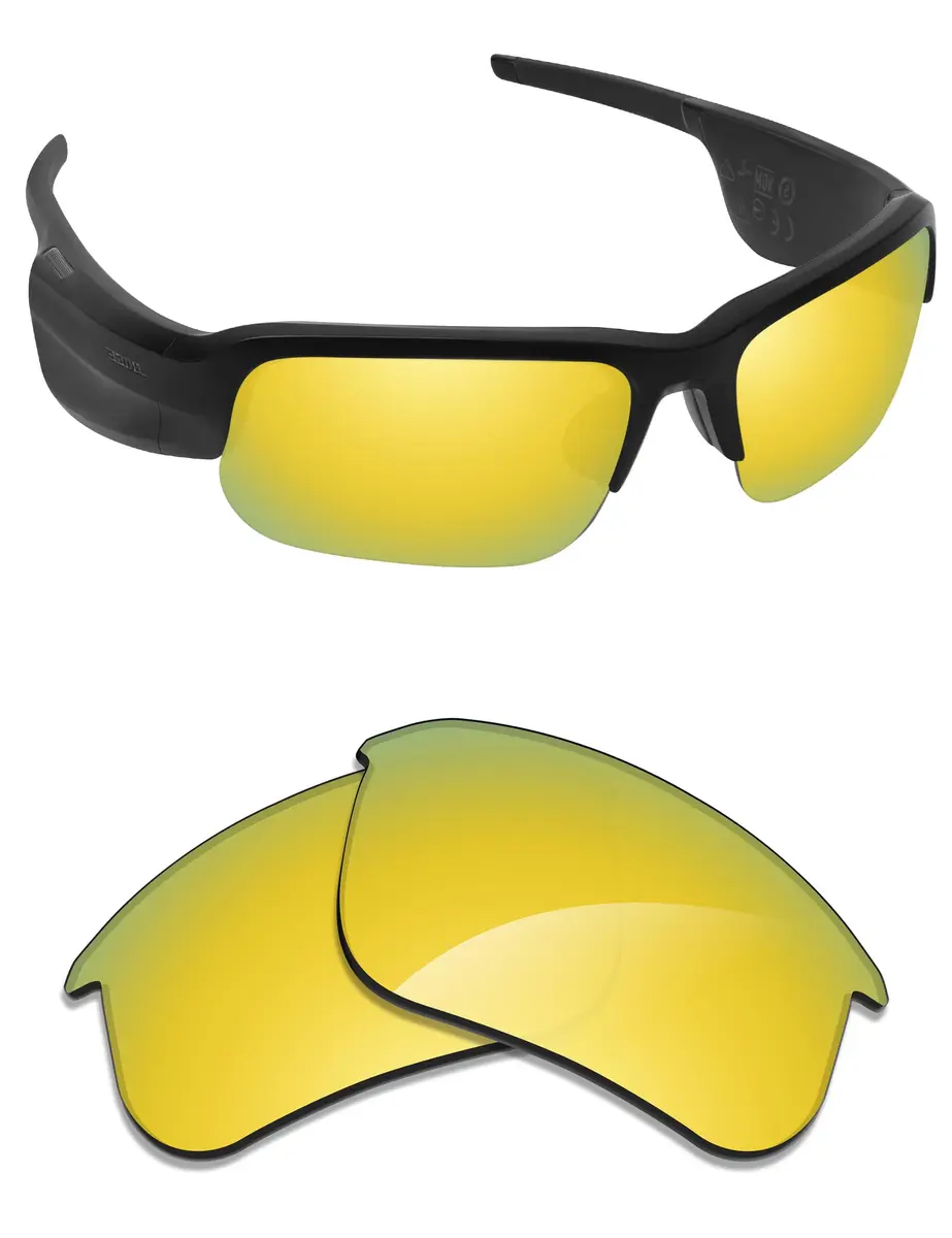 Alphax 24K Gold Mirrored Polarized Replacement Lenses for Bose Tempo Sunglasses | Lightweight TAC - main product image