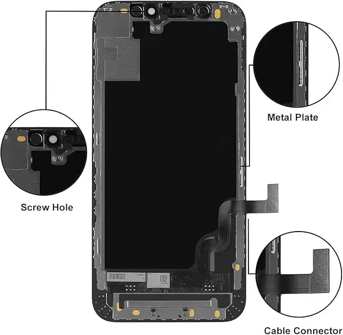 LL TRADER iPhone 12 Mini Screen Replacement 5.4" (13.7 cm) LCD Display with Repair Kit | Touch Digitizer Assembly - view 6