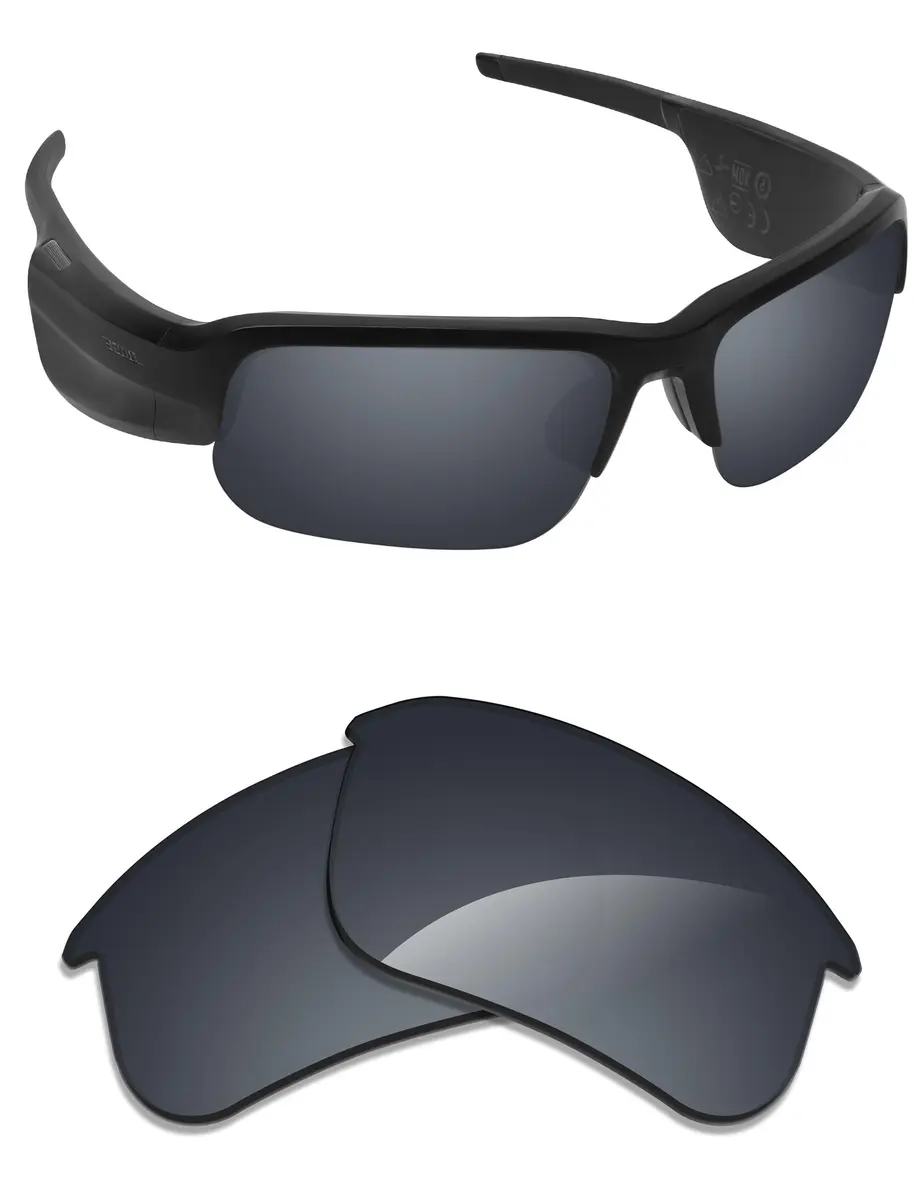 Alphax Black Chrome Mirrored Elite Polarized Replacement Lenses for Bose Tempo Sunglasses | 100% UV Protection - main product image