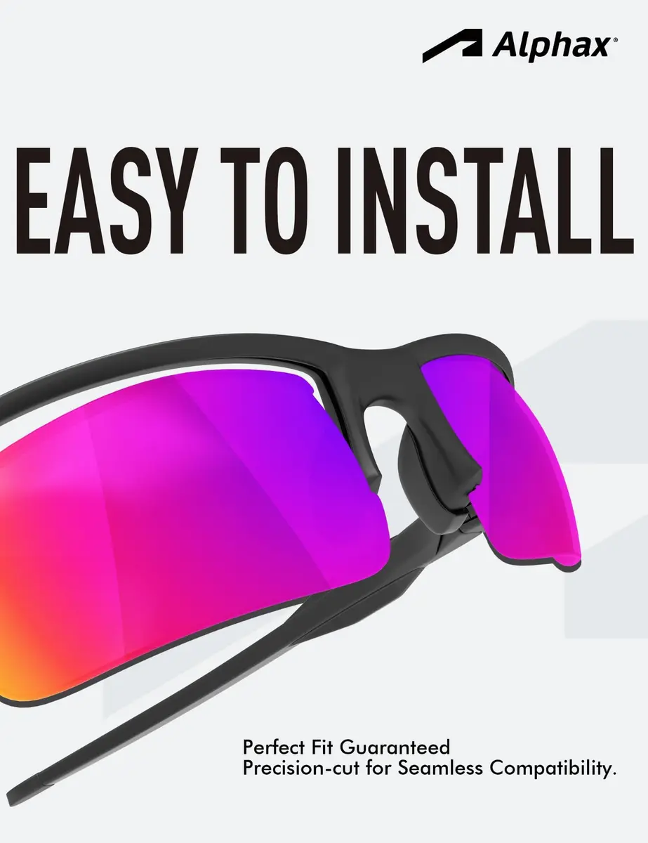 Alphax Black Chrome Mirrored Elite Polarized Replacement Lenses for Bose Tempo Sunglasses | 100% UV Protection - view 5