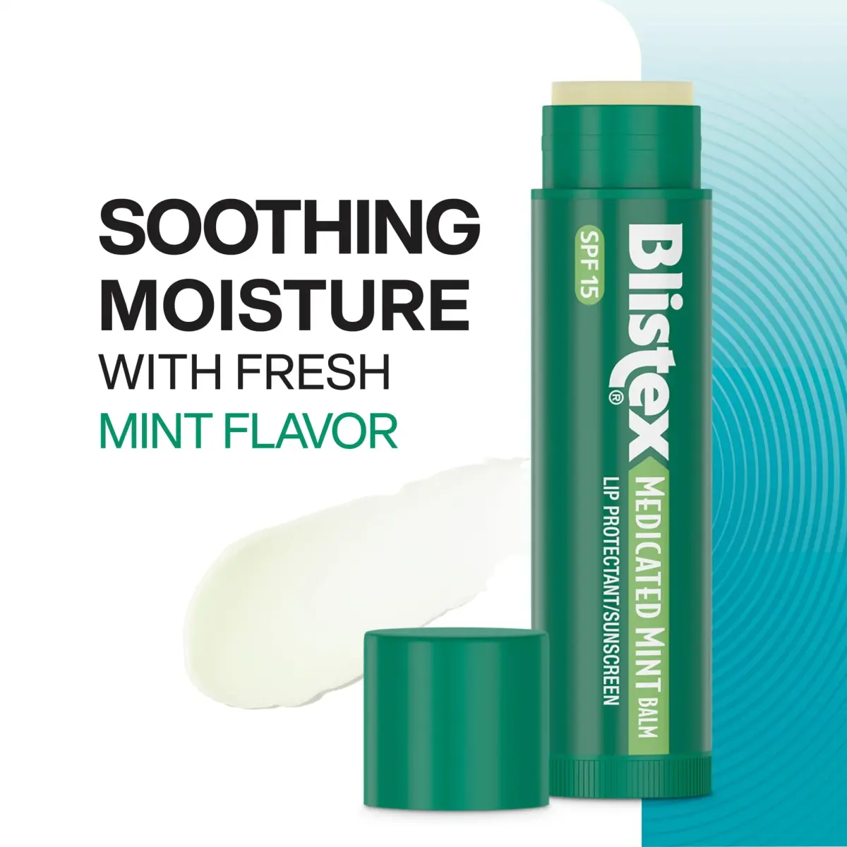 Blistex Medicated Mint Lip Balm SPF 15, 0.15 oz (3 Count) | Dermatologist Recommended for Dry & Chapped Lips - view 2