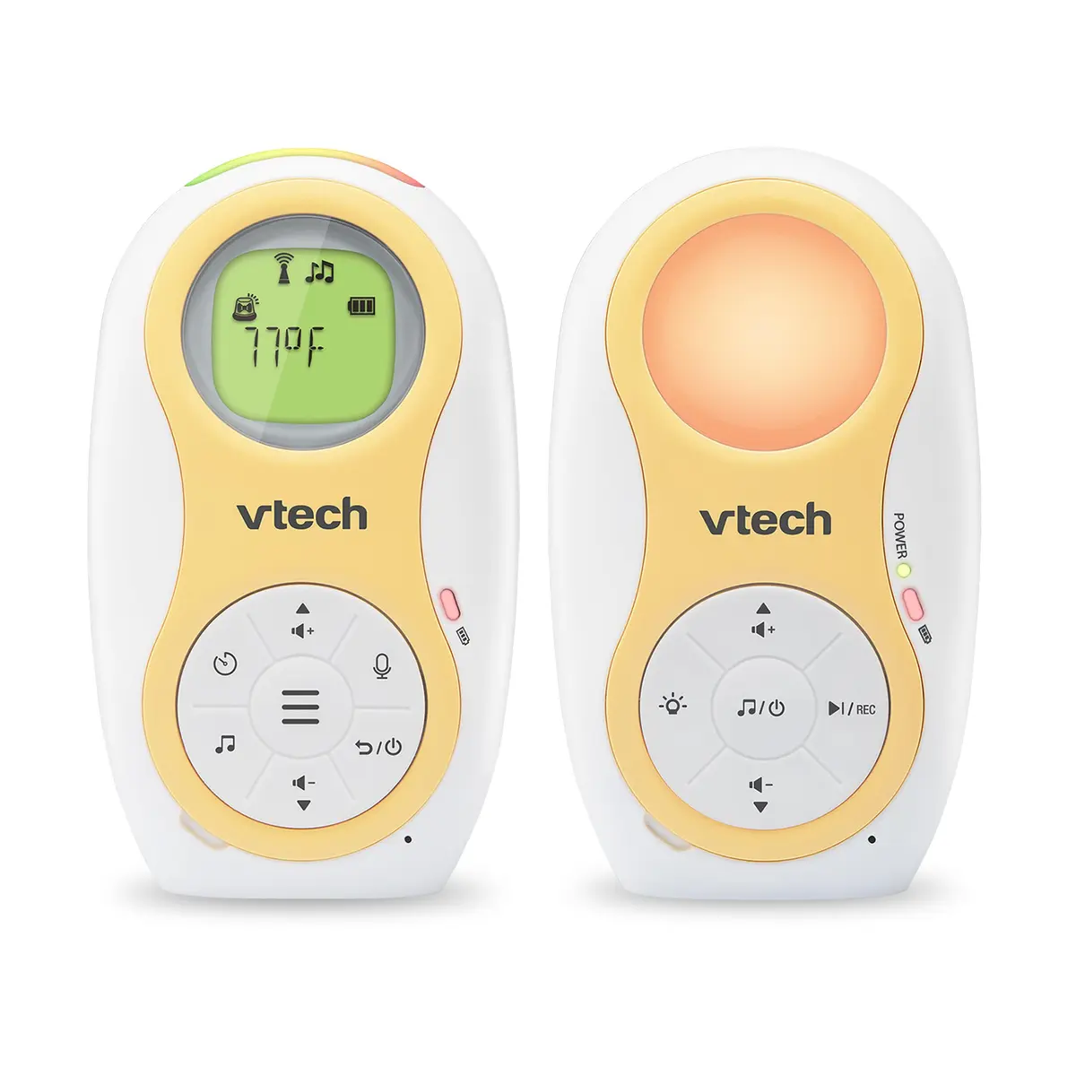 VTech DM1215 Digital Audio Baby Monitor with 1500ft Range, Night Light, Lullabies, Two-Way Talk, Temperature Sensor, Rechargeable Battery (White) - main product image