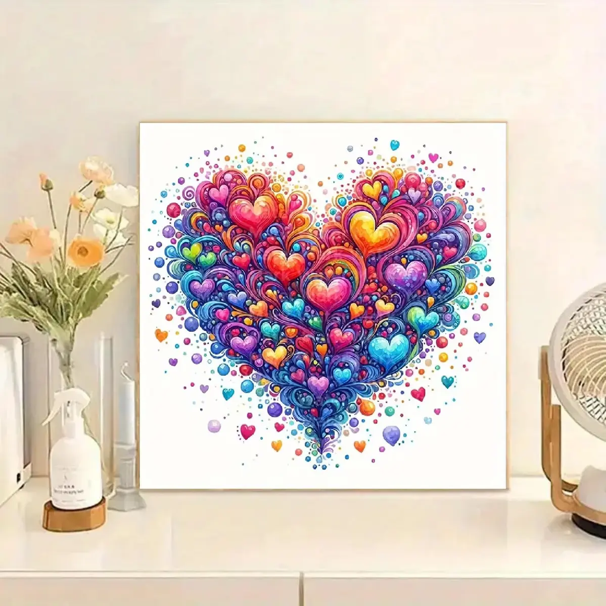 JFYHAB 5D Heart Diamond Painting Kits for Adults | DIY Full Drill Gem Art for Home Decor 12x12inch - view 6