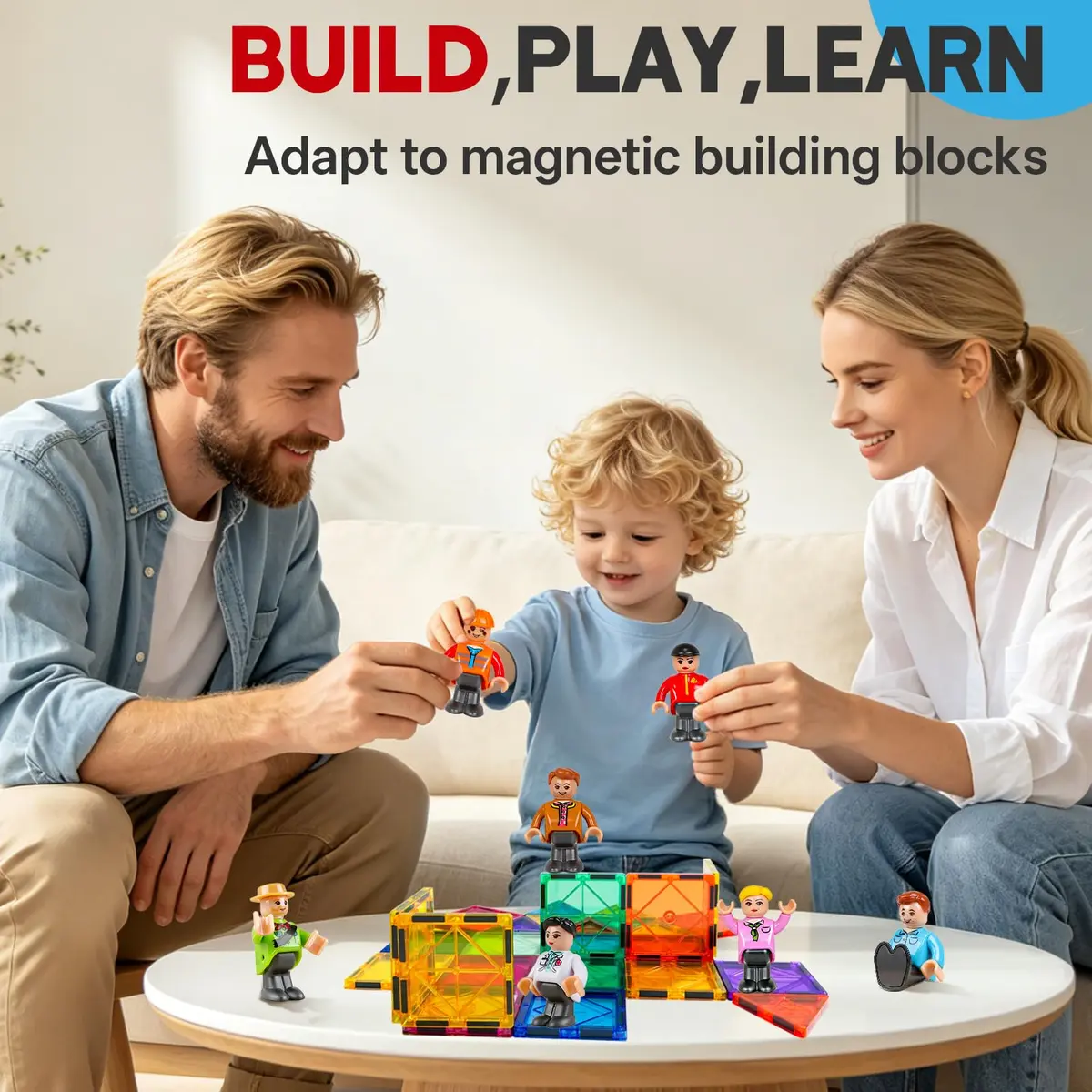 Landtaix Magnetic People Figures for Kids, 15PCS Community Helpers Toys | Magnetic Community Helpers Playset - view 5