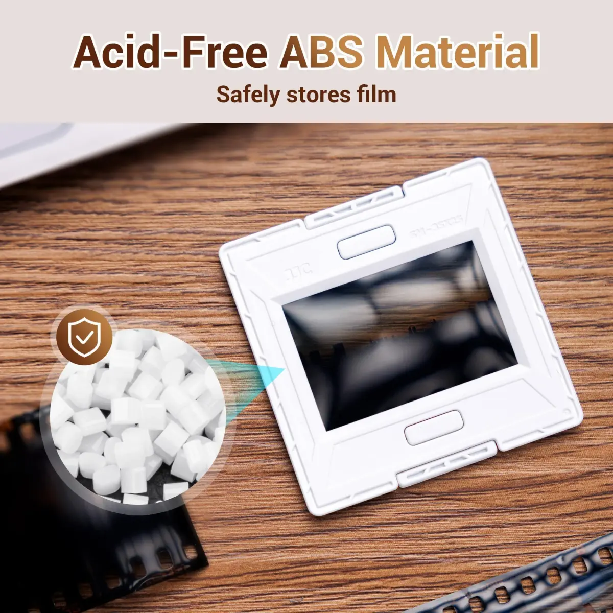 JJC 35mm Slide Film Mounts (25 Pairs, 50 Mounts Total) | Premium Scanning Accessories for Negatives and Slides - view 2