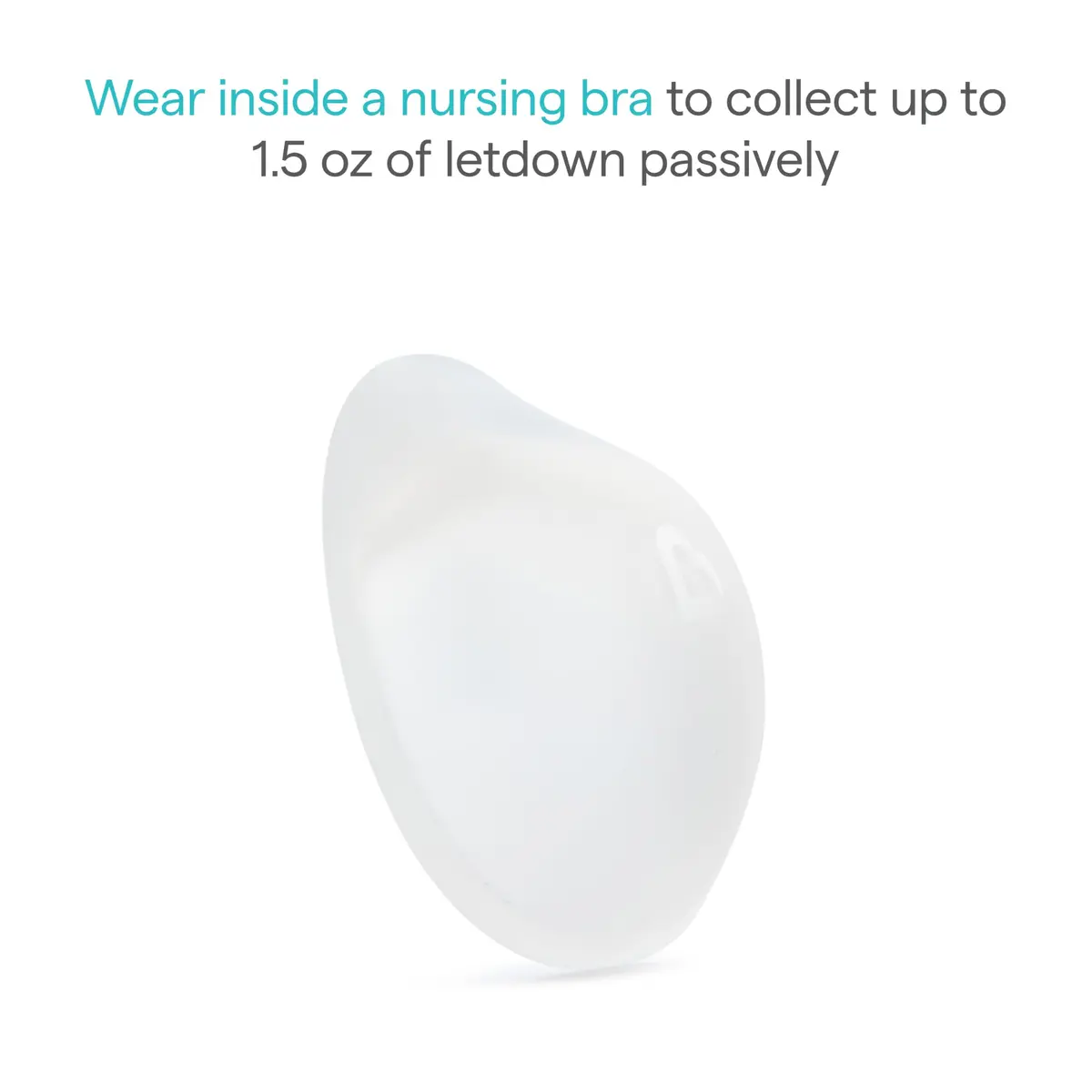 Munchkin Silicone Breast Milk Collector Cups with Storage Plug, 44ml (1.5 Fl Oz) | Discreet & Comfortable Leak Free - view 2