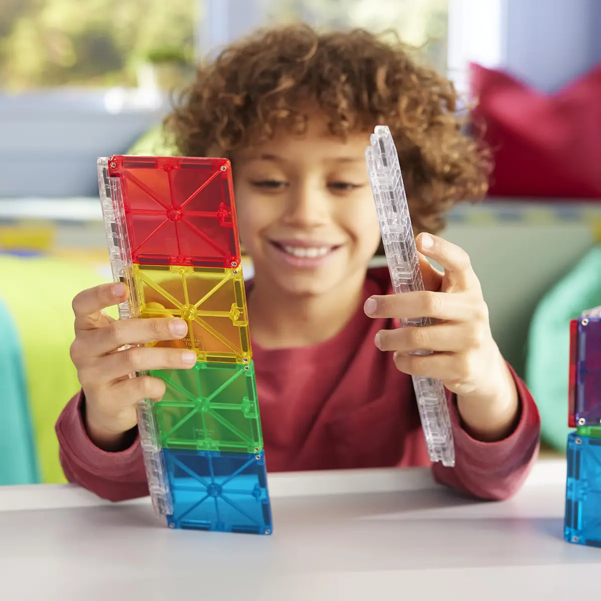 MAGNA-TILES Rail Racers Rail Pack Magnetic Construction Set 8 Pieces | STEM Learning Toy - view 2
