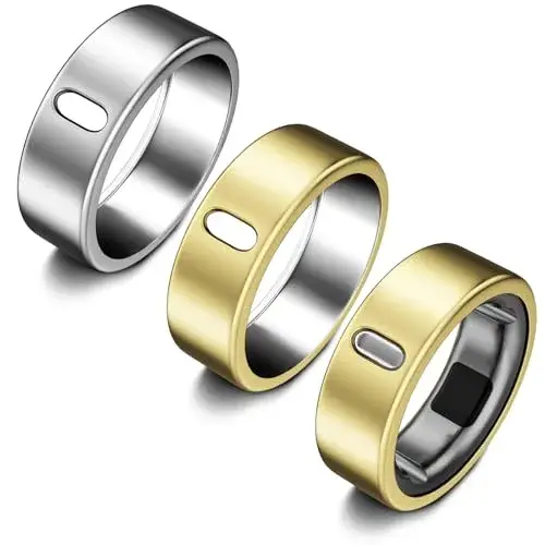 ZOOROO Oura Ring Cover for Gen 3/4 (Size 13) | 3 Pack Gold*2+Silver TPU Protector - main product image