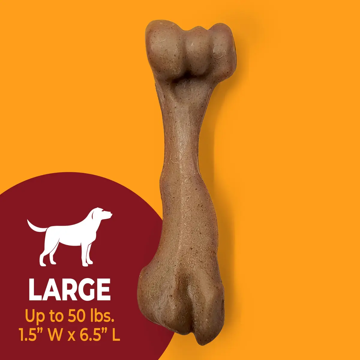 Nylabone Strong Chew Femur Bone Dog Toy with Real Bison & Venison Flavor, Large 4.5" (11.4 cm) - view 4