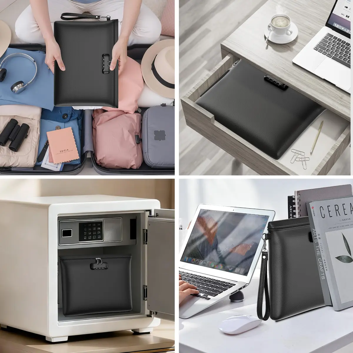 ZOOPIP Fireproof Document Bag Lock 14.3"x10.2" | Waterproof & Flame Resistant (70-120 chars) - view 5