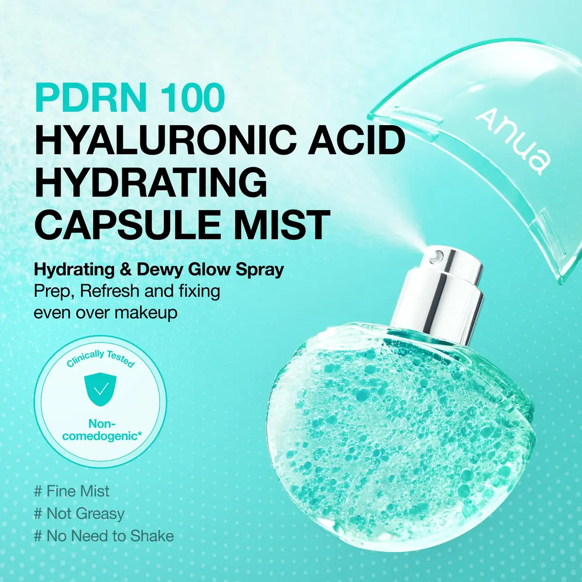 ANUA PDRN Collagen Glow Facial Serum Spray 1.01 fl oz | Hydrating, Glow-Boosting Mist for All Skin Types - view 3