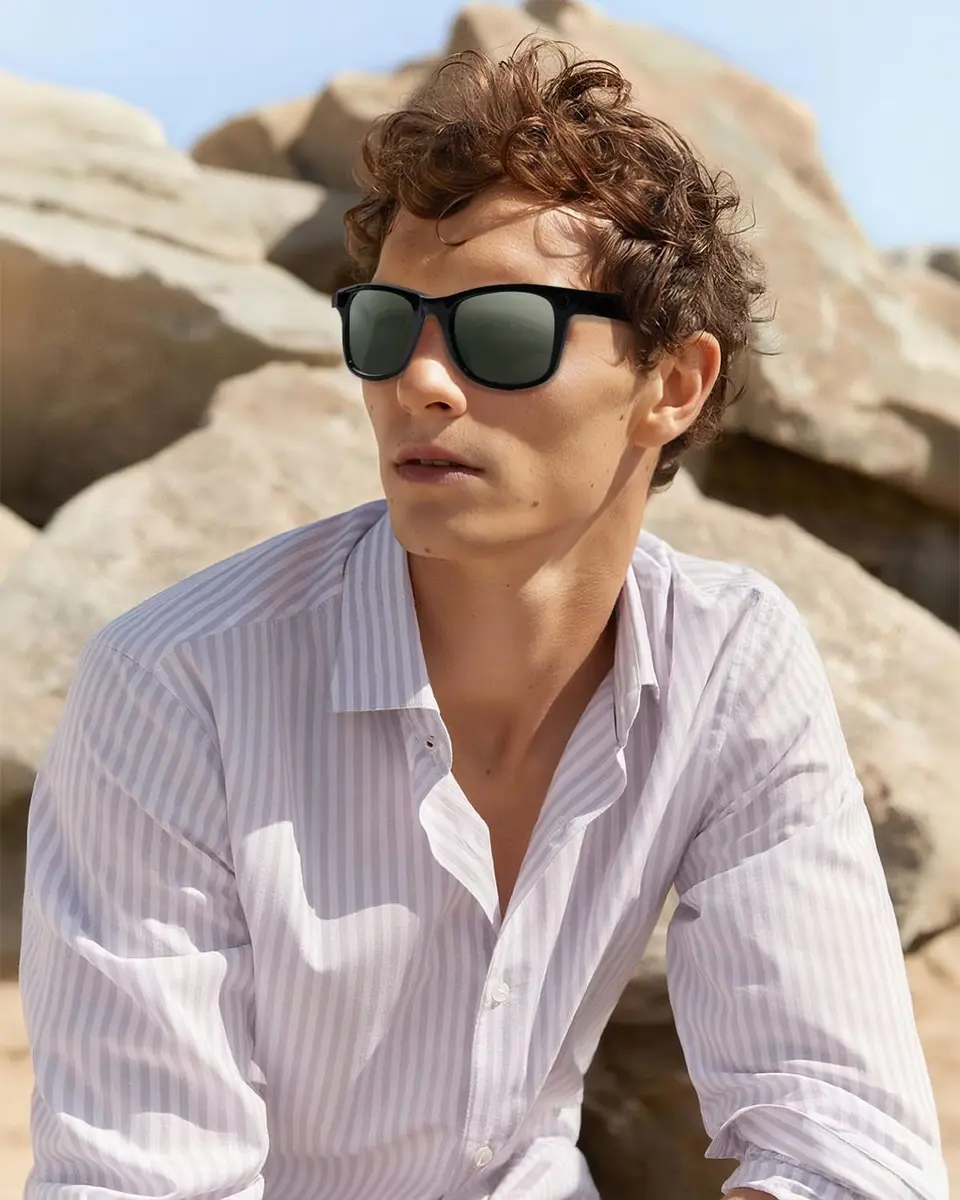 BandSmith Replacement Polarized Lenses for Ray-Ban Meta Wayfarer 53mm | Scratch-Resistant, UV & Glare Reduction - view 5