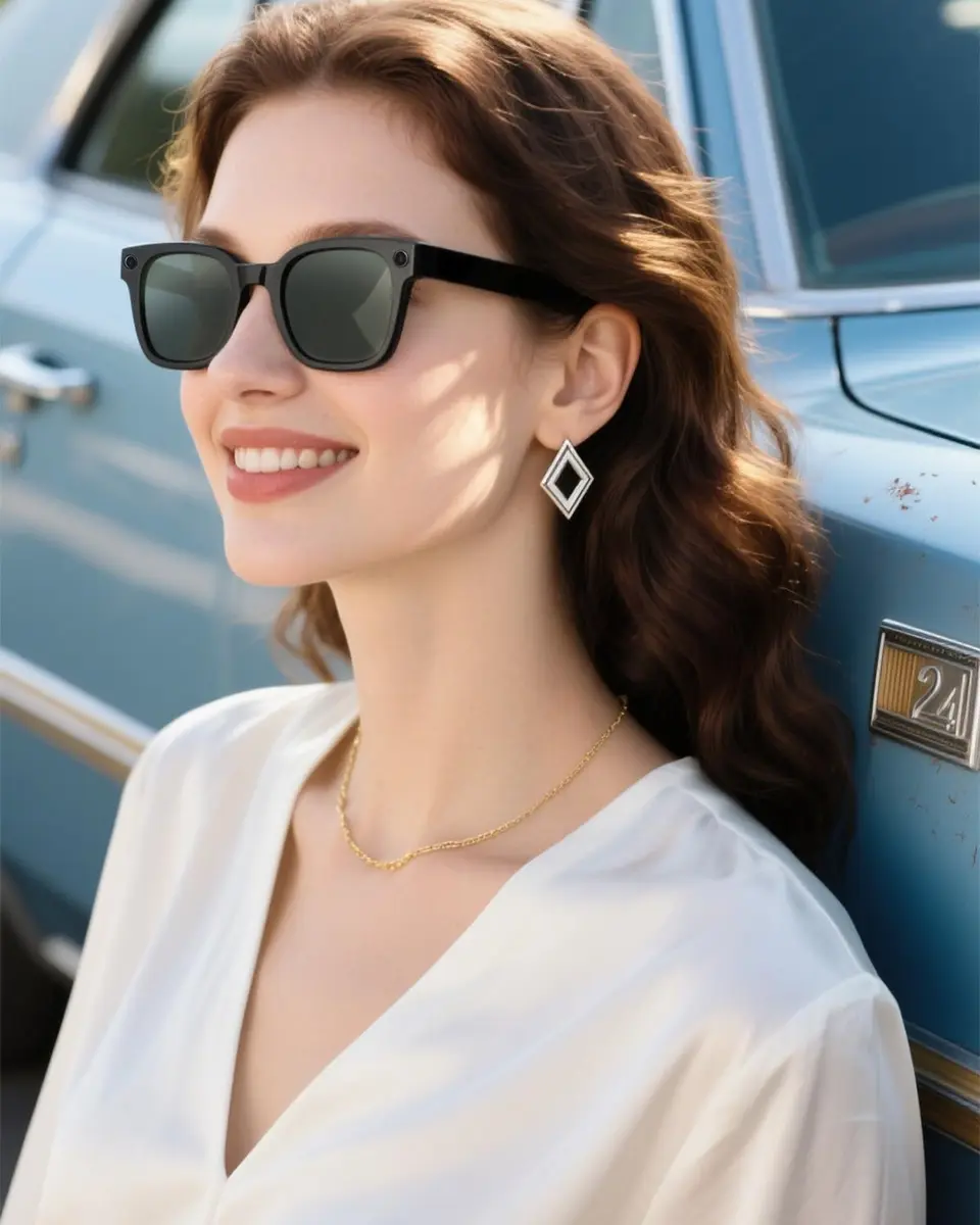 BandSmith Replacement Polarized Lenses for Ray-Ban Meta Wayfarer 53mm | Scratch-Resistant, UV & Glare Reduction - view 6