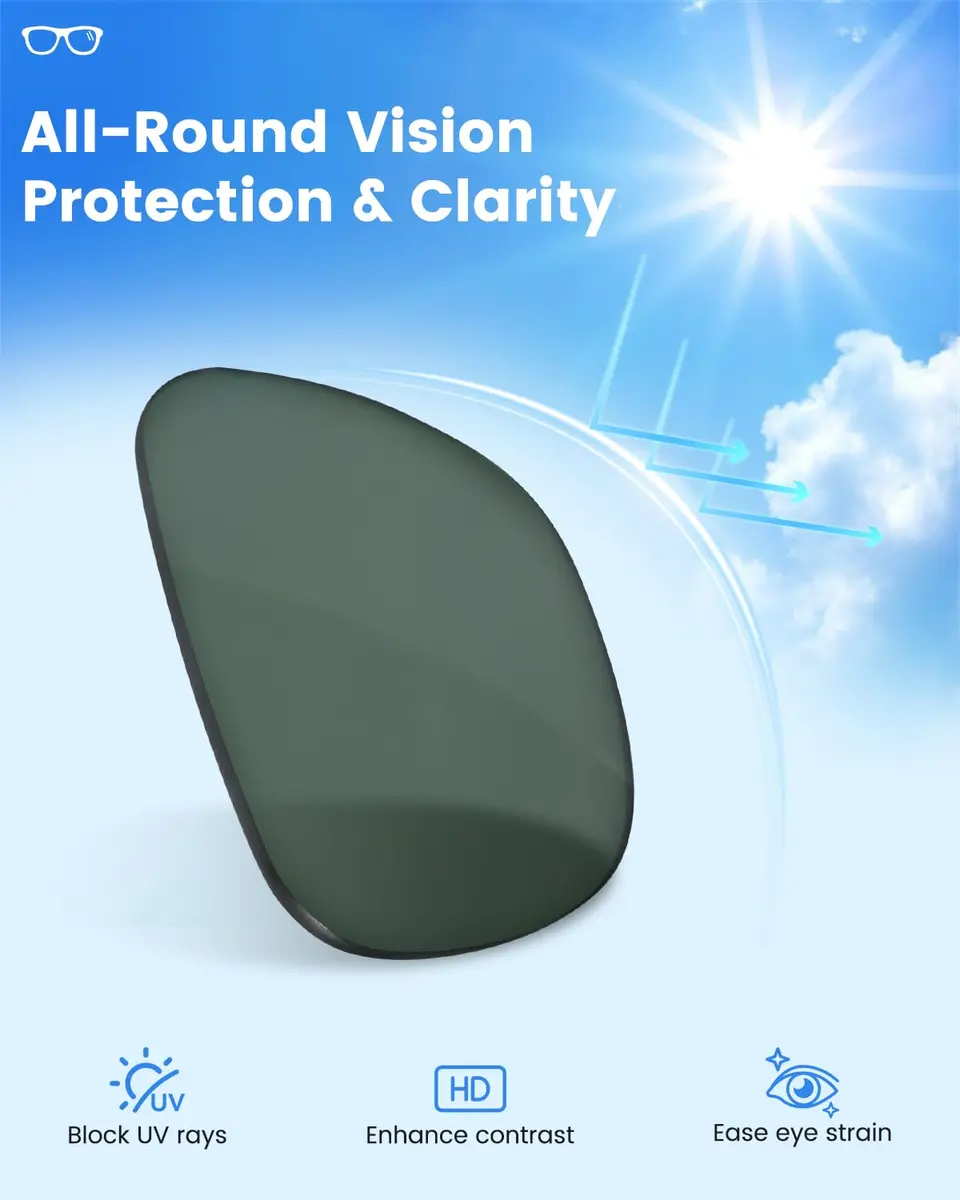 BandSmith Replacement Polarized Lenses for Ray-Ban Meta Wayfarer 53mm | Scratch-Resistant, UV & Glare Reduction - view 4