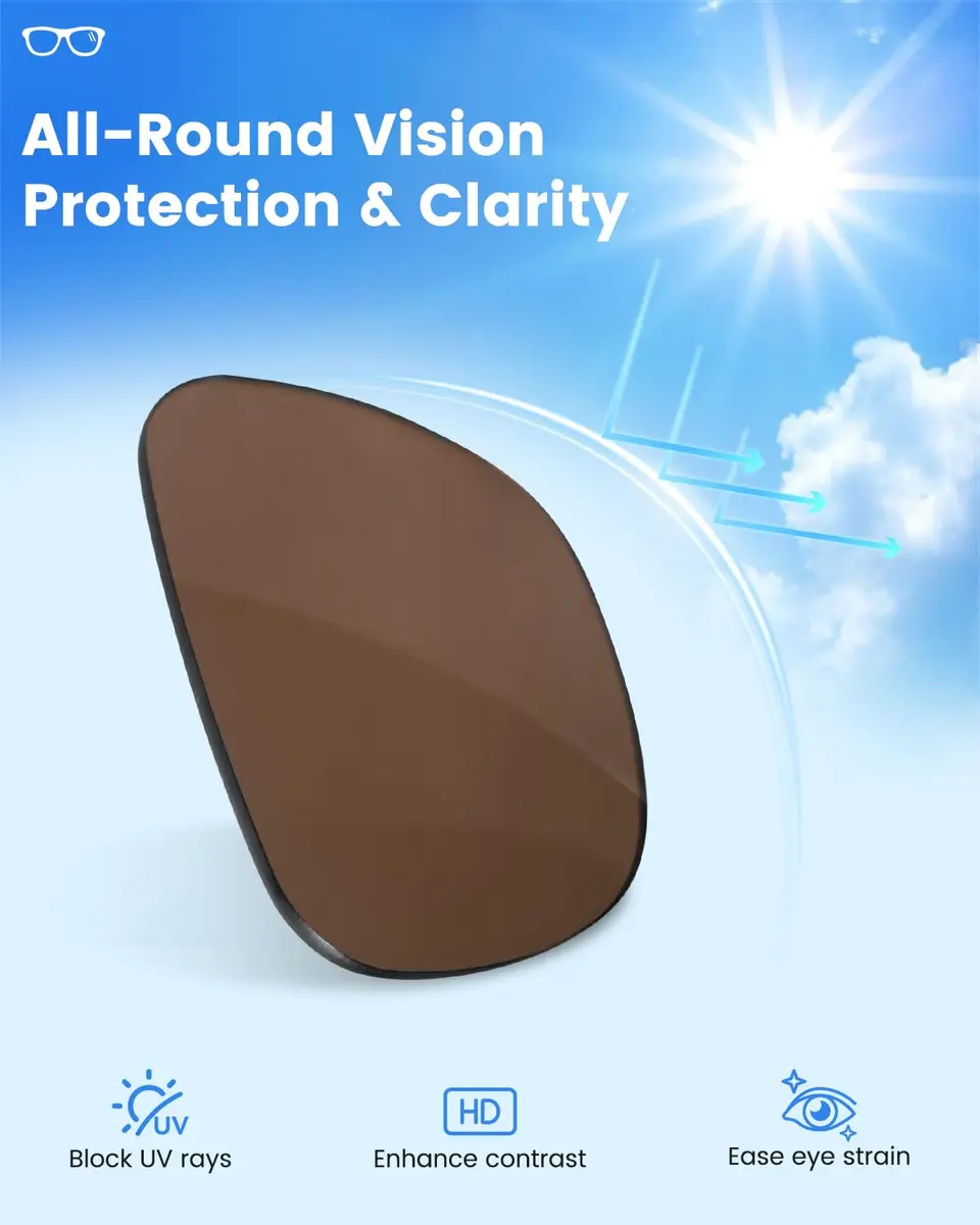 BandSmith Polarized Replacement Lenses for Ray-Ban Meta Wayfarer RW4008 & Gen 2 RW4012 (Large 53mm) - view 4