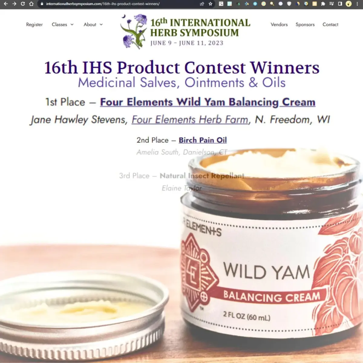 Four Elements 4E Wild Yam Balancing Cream 4 oz (2 x 2 oz) | Award-Winning Herbal Cream with Yam Root, Black Cohosh, Red Clover - view 8