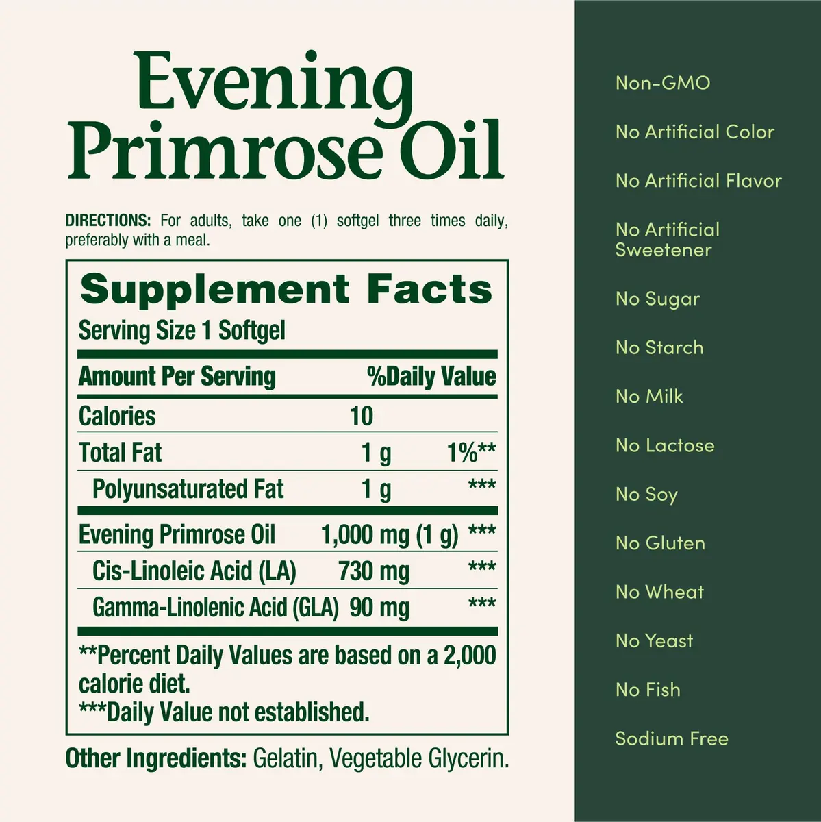 Nature's Bounty Primrose Oil 1000mg Gluten Free Herbal Supplement 180 Count (Pack of 3) | Promotes Women's Health - view 6