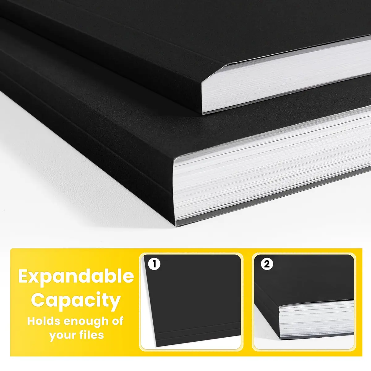 SUNEE Colored File Folders, 30 Pack Black Manila Folders 8.5 x 11 | Value Pack for Office, School, Home - view 4