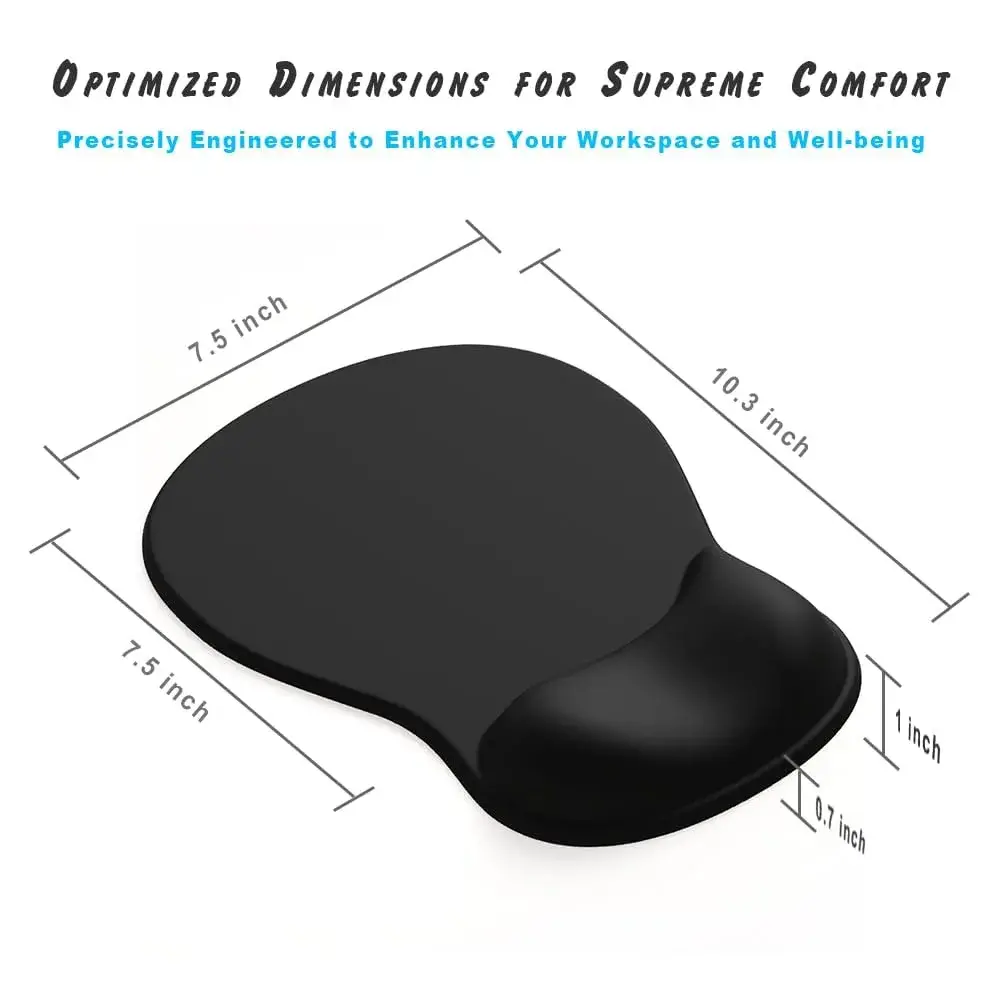 DEMON CHEST ErgoComfort Gel Wrist Rest Mouse Pad Serene Forest 10.2 x 7.9 in | Premium Lycra Surface for Precise Mouse Movements - view 7