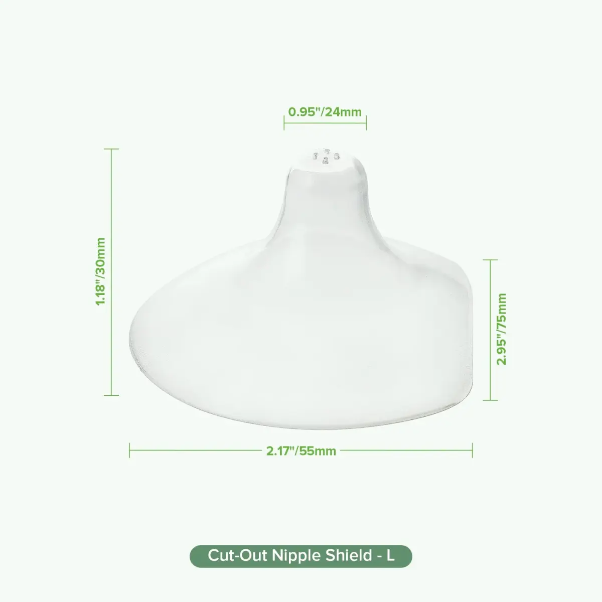 haakaa Silicone Nipple Shields for Breastfeeding Newborns (24mm, 4pcs) | Food-Grade Silicone for Latching Difficulties - view 9