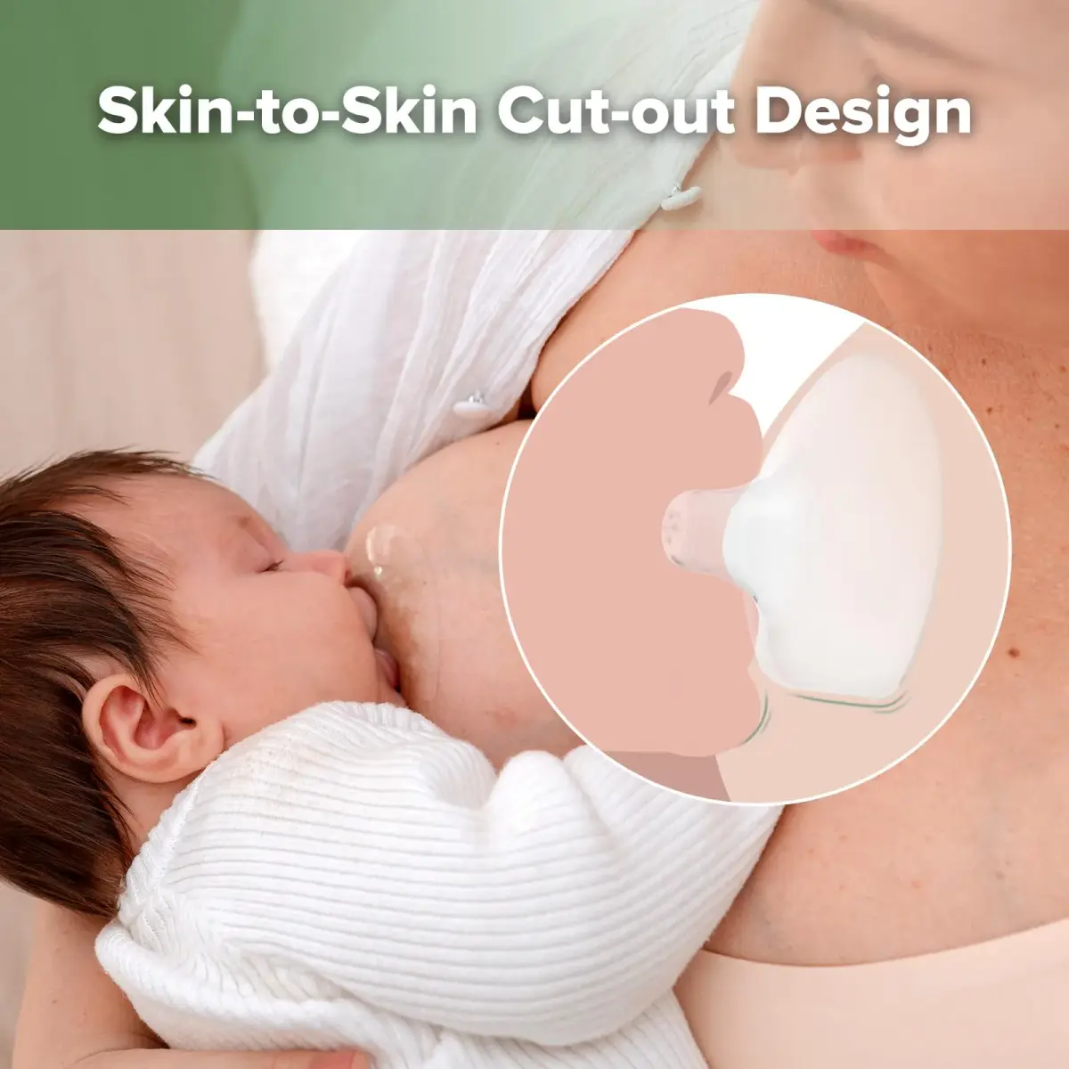 haakaa Silicone Nipple Shields for Breastfeeding Newborns (24mm, 4pcs) | Food-Grade Silicone for Latching Difficulties - view 3
