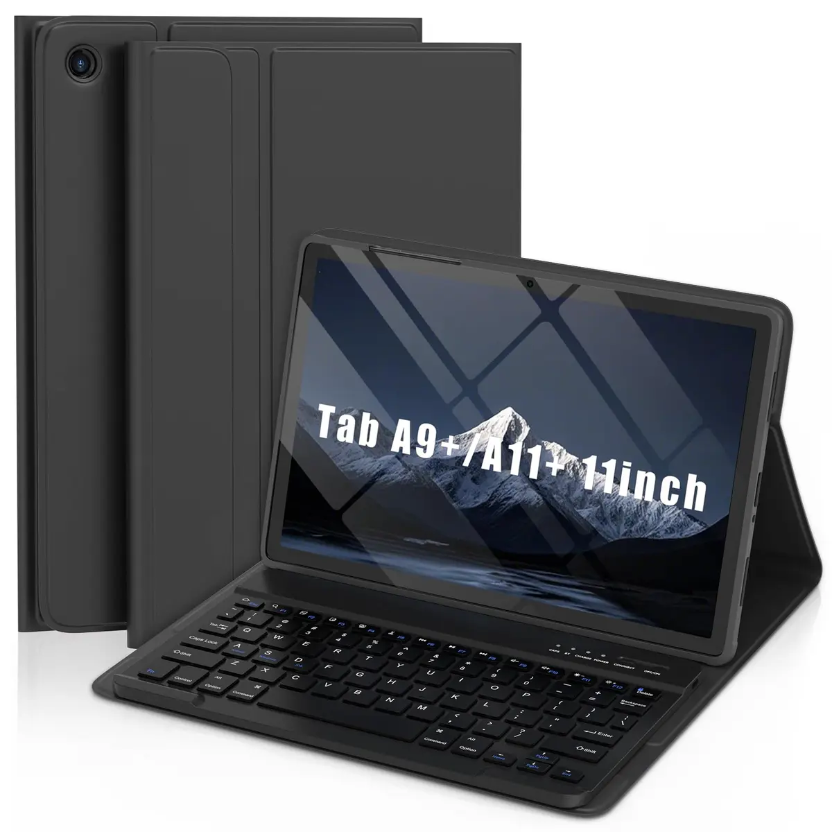 MMK Keyboard Case for Samsung Galaxy Tab A11+ / A9+ | 11 Inch, Black, Detachable Keyboard - main product image