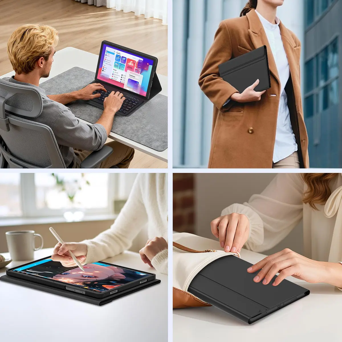 MMK Keyboard Case for Samsung Galaxy Tab A11+ / A9+ | 11 Inch, Black, Detachable Keyboard - view 7