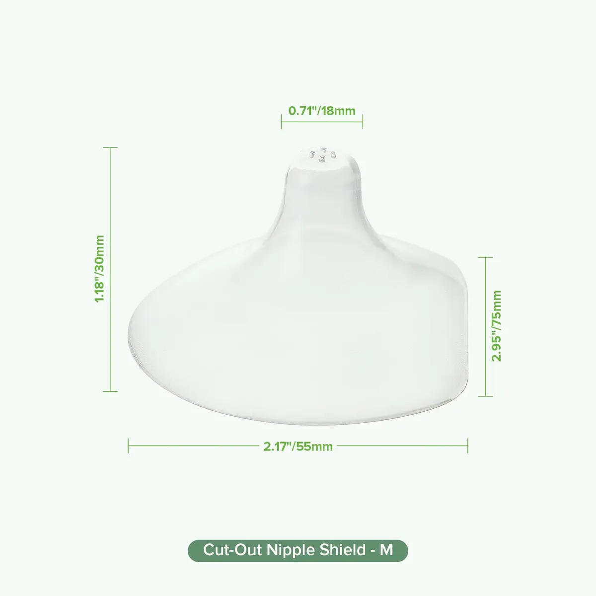 haakaa Silicone Nipple Shields for Breastfeeding Newborns, Contact Nipple Shield for Latching Difficulties, Flat or Inverted Nipples, Includes Storage Case (4pcs, 18mm) - view 9